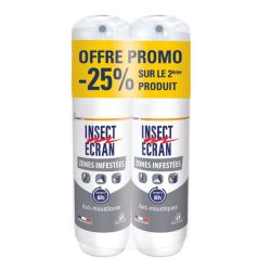 Insect Ecran Zones Infestées Répulsif Peau Adultes & Enfants - Lot de 2 x 100ml - Protection maximale