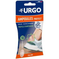 Urgo Traitement Ampoules Talon - 10 pansements - Soulagement immédiat et cicatrisation ciblée