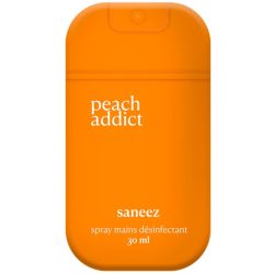 Saneez Spray Désinfectant Peach Addict 30ml – Hygiène et protection
