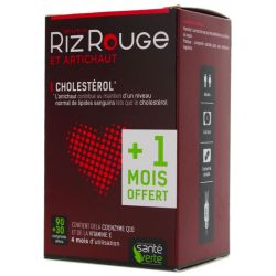 Santé Verte Levure de Riz Rouge - Réduit Le Cholestérol - 120 Comprimés