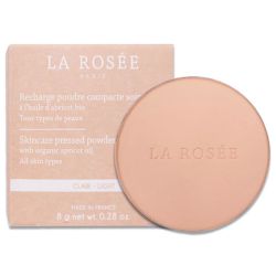 La Rosée Recharge Poudre Compacte Soin Bio - 8g - Clair - Teint unifié, mat et hydraté