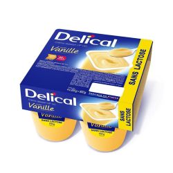 Delical Crème Dessert HP/HC Vanille Sans Lactose - 4 x 200g