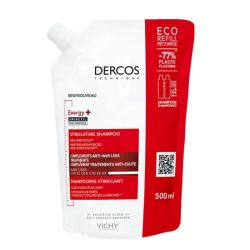 Vichy Dercos Shampooing Eco-recharge Energy+ stimulant anti-chute à l'Aminexil 500ml