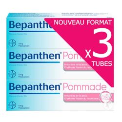 Bayer Bepanthen 5% Pommade 3X tubes de 100 g - Irritation de la peau, erythème fessier du nourrisson