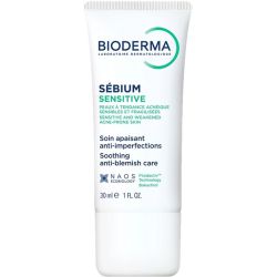 Bioderma Sébium Sensitive Soin Apaisant Anti-Imperfections 30ml – Hydratant peaux acnéiques sensibles