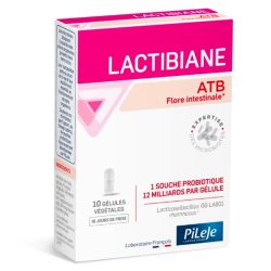 Pilèje Lactibiane ATB - 10 gélules - Soutien de la flore intestinale après antibiotiques