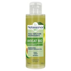 Natessance Huile d'Avocat BIO Flacon de 100ml - Nourrit et apporte des oméga 9