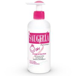 Saugella Girl 200 ml - Soin intime apaisant pour jeunes filles, usage quotidien