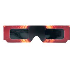 Docteur B Lunettes pour Éclipse Solaire Orange - Protection oculaire homologuée pour l'observation du soleil et éclipse solaire