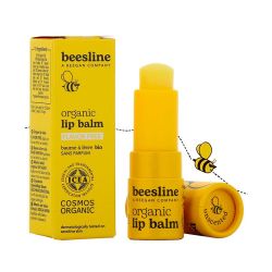 Beesline Baume à Lèvres Bio - Sans Parfum - Soin Nourrissant & Protecteur - 4,5g