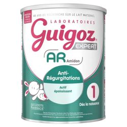 Guigoz Expert AR 1 Lait 1er Âge Dès la Naissance Jusqu'à 6 Mois 780g – Anti-régurgitations