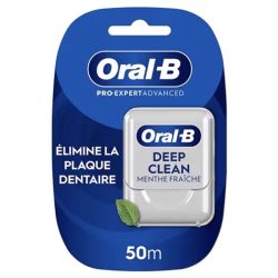Oral-B Essential Floss Fil Dentaire Ciré Goût Menthe 50m – Hygiène interdentaire