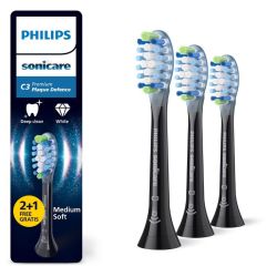 Philips Sonicare Premium Plaque Defense Têtes de Brosses Noires HX9043/88 - 3 Têtes