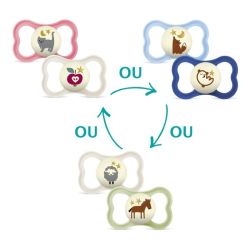 Mam Supreme Nuit 2 Sucettes Phosphorescentes - 18 mois et +