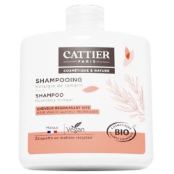 Cattier Shampoing Cheveux Regraissant Vite Vinaigre De Romarin Bio 250ml – Fraîcheur et légèreté