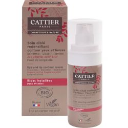 Cattier Soin Ciblé Contour des Yeux et des Lèvres Bio - 15ml - Redensifiant pour les Rides Installées