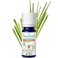 Puressentiel Huile Essentielle Lemongrass Bio 10 ml – Stimule la digestion, tonifie la circulation et assainit l'atmosphère
