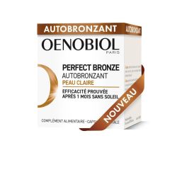 Oenobiol Perfect Bronze Autobronzant - 30 Capsules - Peau Claire - Hâle Naturel et Uniforme