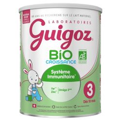 Guigoz Bio Lait de Croissance 3ème Âge Dès 10 Mois à 3 Ans 800g – Développement et immunité