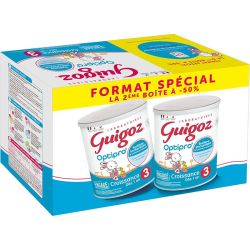 Guigoz Optipro - Lait Infantil Croissance 3ème Âge - Dès 1 an - BiPack - 2x780g