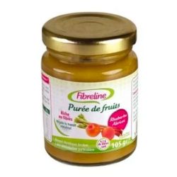 Délical Fibreline Purée de Rhubarbe/Abricot - Riche en Fibre et Transit Intestinal - 105g