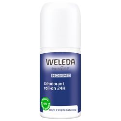 Weleda Déodorant Homme Roll-on 24H - 50 ml - Fraîcheur naturelle et protection efficace