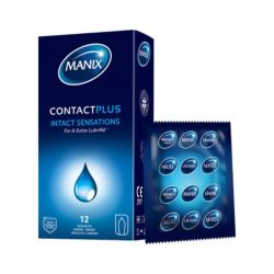 Manix Contact Plus - 12 préservatifs extra lubrifiés