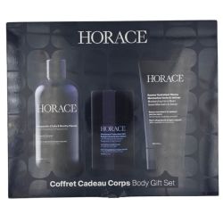 Horace Coffret Cadeau Corps Gel Douche 250ml + Déodorant 50g + Baume Mains 75ml - Hygiène, fraîcheur et hydratation au quotidien