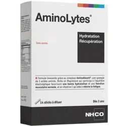 NHCO AminoLytes Hydratation et Récupération 14 Sticks Citron – Énergie et muscles