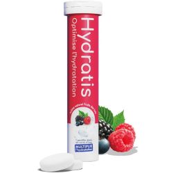 Hydratis Pastilles de Réhydratation - 10 pastilles effervescentes - Saveur Fruits des Bois - Réhydrate et stimule