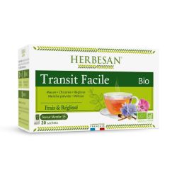 Herbesan Infusion Bio Transit Facile - Saveur Menthe, 20 sachets