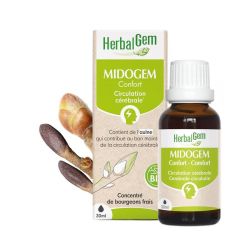 Herbalgem Midogem Confort Bio Circulation Cérébrale - 30ml