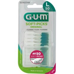 GUM Soft-Picks Original - 50 Bâtonnets Interdentaires Large
