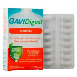 Reckitt Benckiser Healthcare GAVIDigest Diarrhée - Contre l'Intestin Irritable - 30 gélules