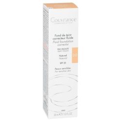 Avène Couvrance Fond de Teint Correcteur Fluide - 30ml - Couleur N°2.0 Naturel
