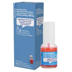 Biogaran Amylmétacrésol/Alcool dichlorobenzylique/Lidocaïne Spray 20 ml - Infection de la bouche et de la gorge