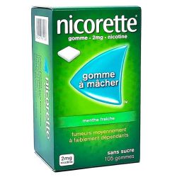 Nicorette 2mg Gomme Menthe Fraîche - 105 Gommes à Macher