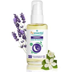 Puressentiel Sommeil Huile de Massage Lavande-Néroli Bio 100 ml – Favorise la relaxation et un sommeil serein