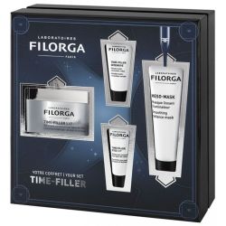 Filorga Coffret Time-Filler-5XP - Gel-crème + Crème Yeux, Intensive Sérum, Meso-mask OFFERTS