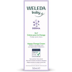 Weleda Crème pour le Change Derma 3 en 1 - 50ml - Protège, apaise et régénère la peau fragile du siège