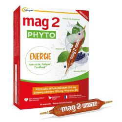 Cooper Mag 2 Solution Buvable - Déficit de Magnésium - Nervosité & Crampes - 30 ampoules