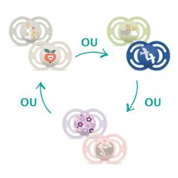 Mam Perfect 2 Sucettes Animaux - 18 mois et +