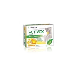 Arkopharma Activox Adoucit la Gorge Arôme Miel Citron 24 pastilles
