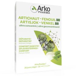 Arkopharma Arkofluides Artichaut Fenouil Bio 20 ampoules