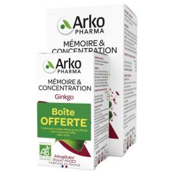 Arkopharma Arkogélules BIO Ginkgo - 150 Gélules + 45 Gélules Offertes - Favorise la mémoire