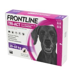 Frontline Tri Act spot on Grand chien 20 - 40 kg 6 pipettes