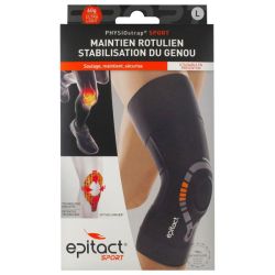 Epitact Genouillère Physiostrap Sport - Taille : L - Soulage les Pathologies Rotuliennes -  1 unité