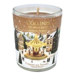 Collines de Provence Bougie Parfumée Croquant aux Amandes 75g – Ambiance gourmande