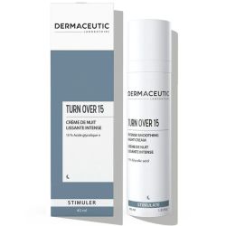 Dermaceutic Turn Over 15 Crème de Nuit Lissante Intense - 40ml - Exfoliation puissante et peau rajeunie