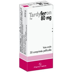 Tardyferon 80 mg 30 comprimés